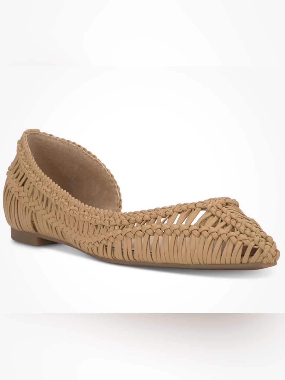 I.n.c. International Concepts Women's Abron Pointed D'Orsay Flats Walnut Woven